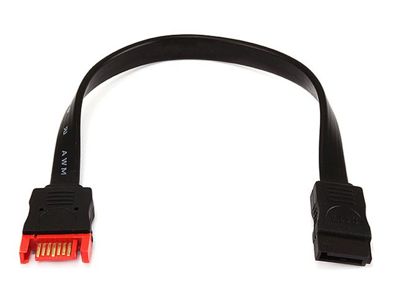 Monoprice 7634 0.15м SATA 7-pin Черный, Красный кабель SATA