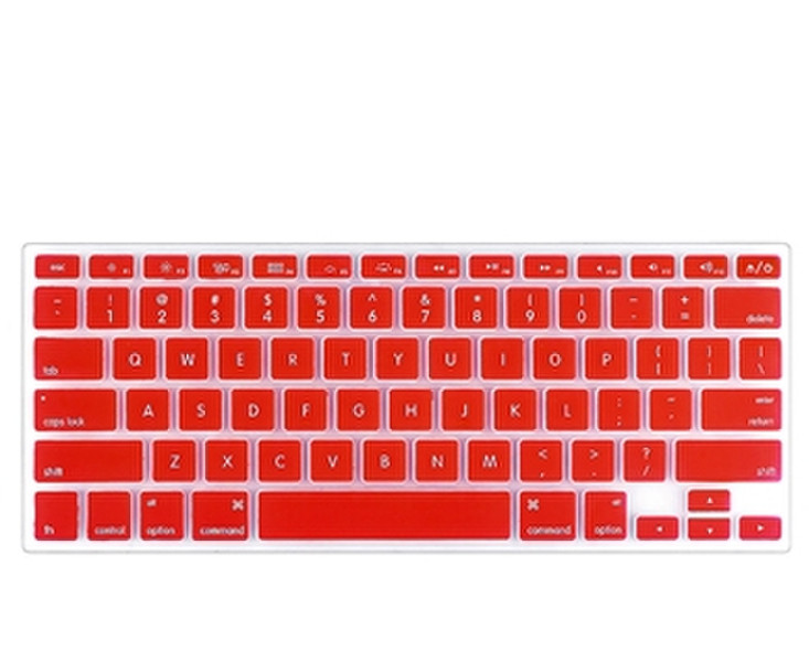 eForCity Silicone Keyboard Skin Shield for Apple MacBook Pro - Red (PAPPMCBKKBS7)