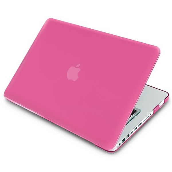 eForCity Snap-On Rubber Coated Case for Apple MacBook Pro, Pink (PAPPMCBKCO12)