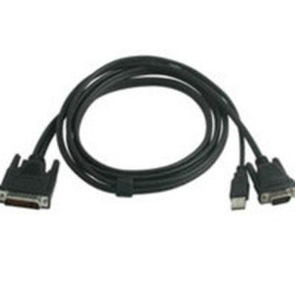 C2G 10ft M1 to VGA Male with USB Cable 3.05m VGA (D-Sub) + USB Black