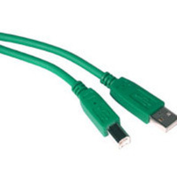 C2G 2m USB 2.0 A/B 2м USB A USB B Зеленый кабель USB