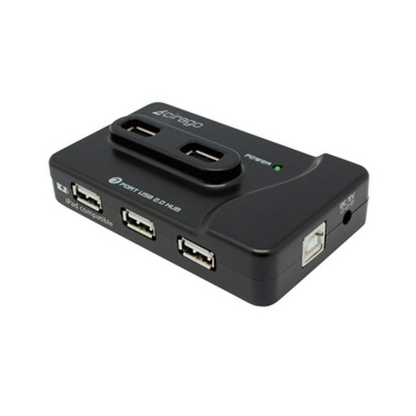 Cirago USH1070 USB 2.0 Type-B 480Mbit/s Schwarz Schnittstellenhub