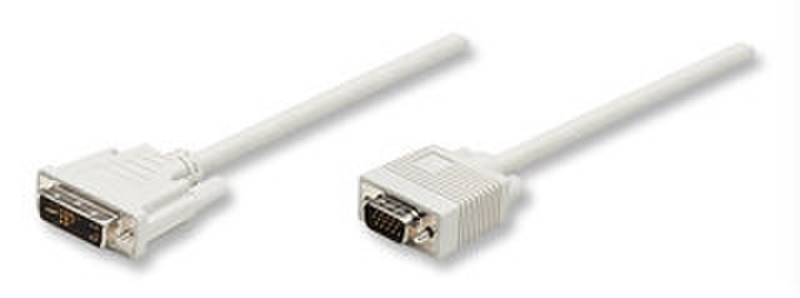 Manhattan DVI / SVGA Cable 4.5м DVI-A VGA (D-Sub) Белый