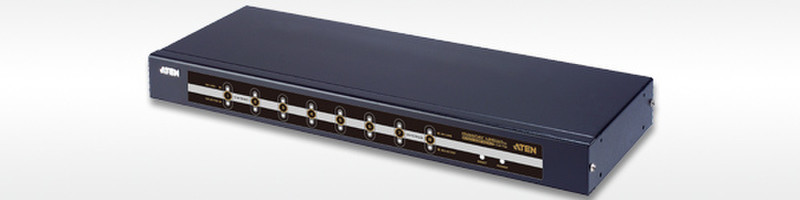 Aten 8-Port KVM Switch 1U Tastatur/Video/Maus (KVM)-Switch