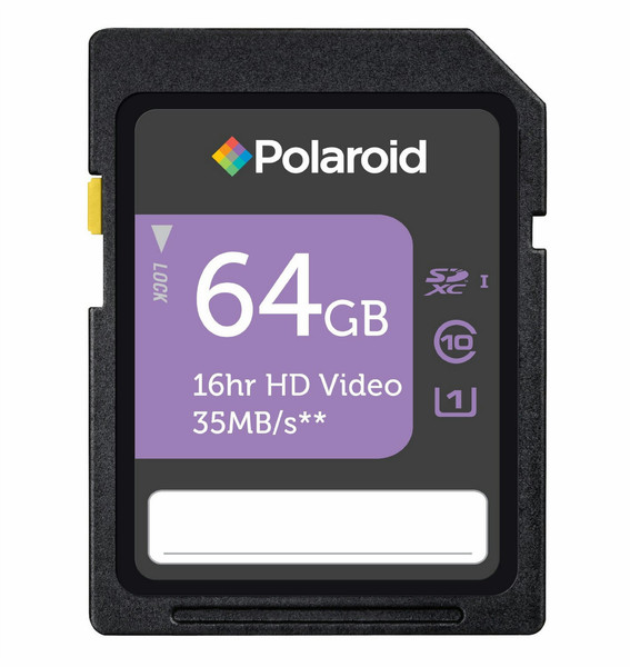 Polaroid P-SDX64G10-GEPOL 64GB SDXC UHS Class 10 memory card