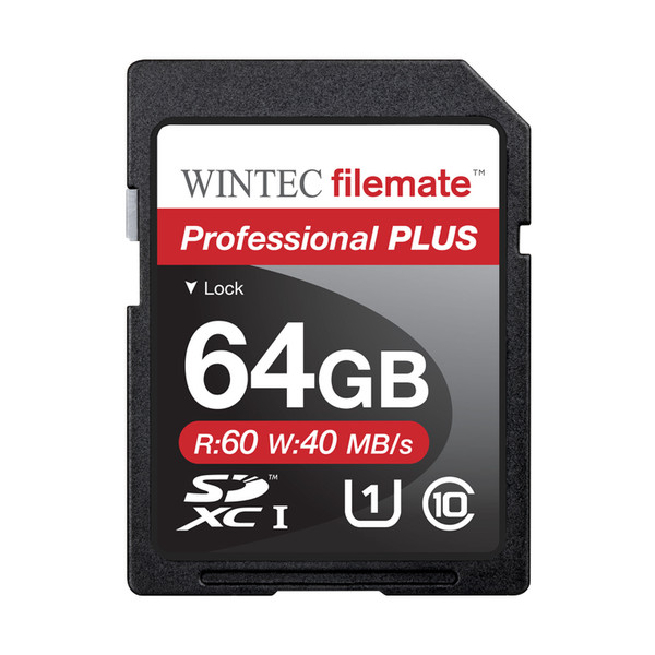 FileMate Professional Plus 64ГБ SDXC Class 10 карта памяти