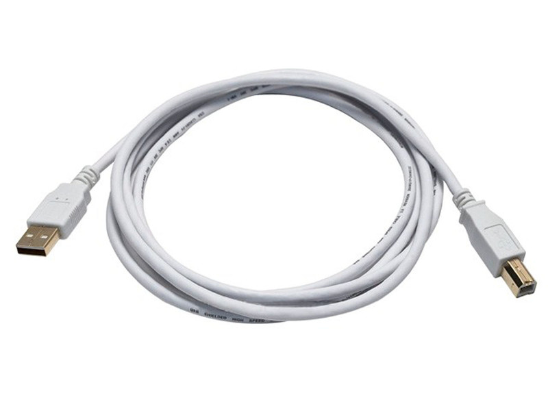 Monoprice 108616 1.8288м USB A USB B Белый кабель USB