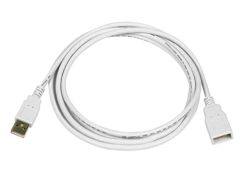 Monoprice 108606 1.8m Mini-USB A USB A White USB cable
