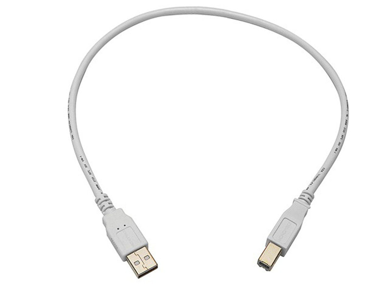 Monoprice 108614 0.4м USB A USB B Белый кабель USB