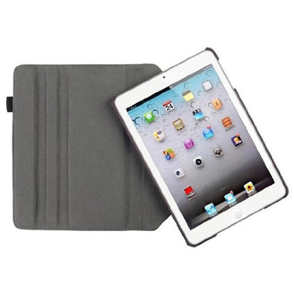 eForCity 360-Degree Swivel Leather Case for Apple iPad mini, Purple Flower (PAPPIPDMLC61)