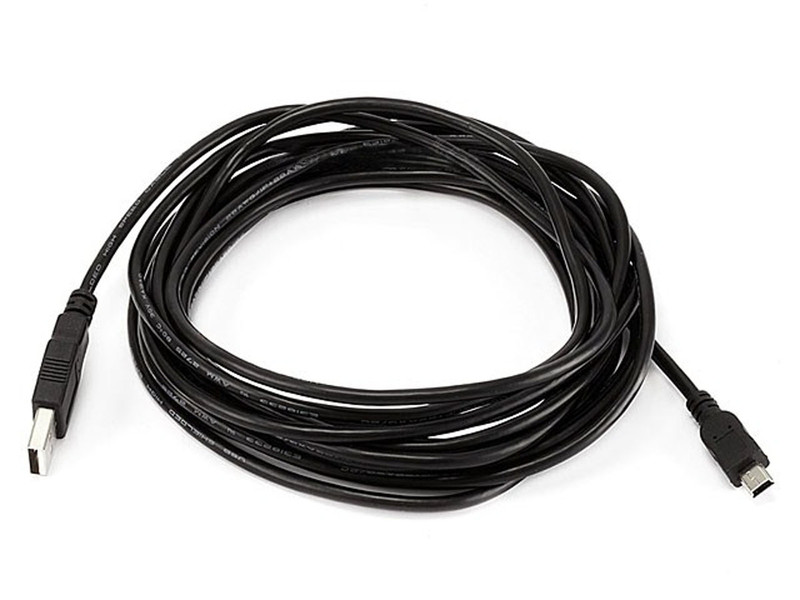 Monoprice 103898 4.5м USB A Mini-USB B Черный кабель USB