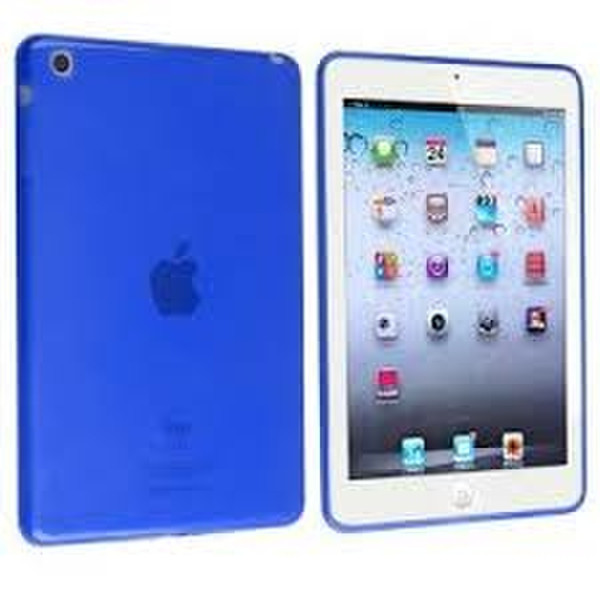 eForCity TPU Case for Apple iPad mini, Frost Clear Dark Blue (PAPPIPDMSC21)