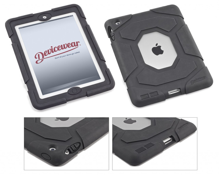 Devicewear STA-IP3-BLK 9.7Zoll Cover case Schwarz Tablet-Schutzhülle