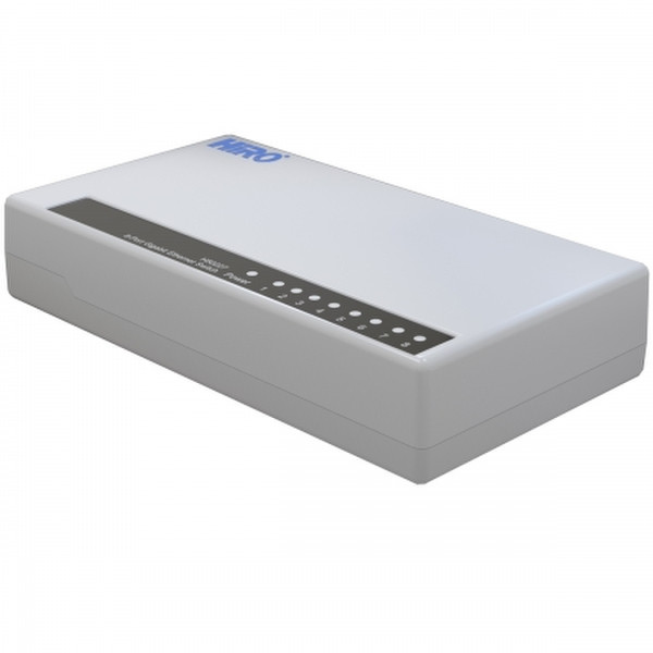 HiRO H50227 Gigabit Ethernet (10/100/1000) Power over Ethernet (PoE) Серый сетевой коммутатор
