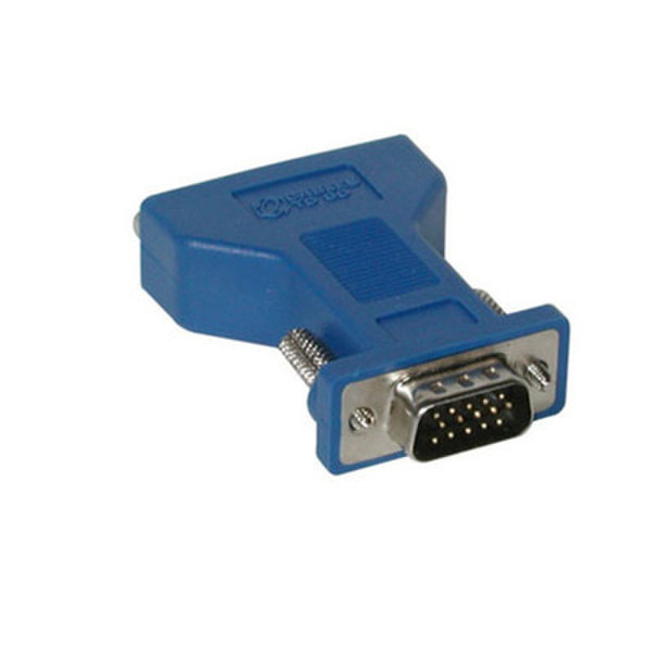 C2G DVI-A Female to HD15 VGA Male Video Adapter DVI_F VGA (D-Sub) Синий кабельный разъем/переходник