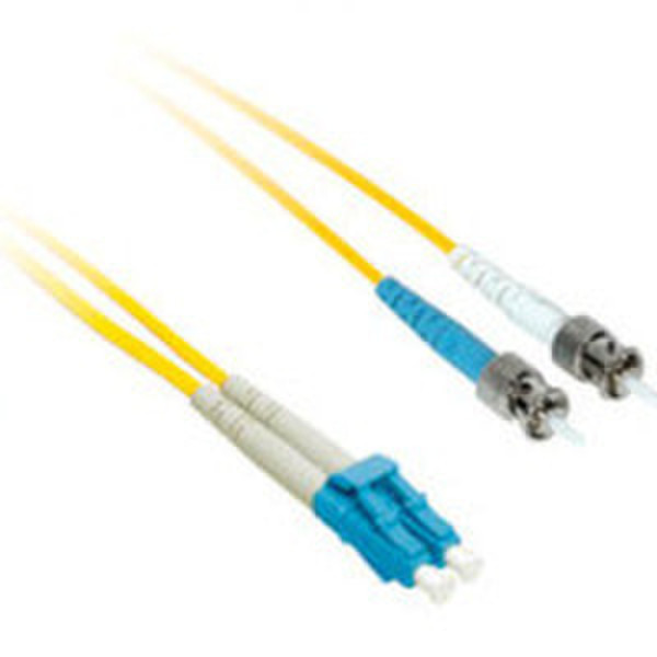 C2G 10m LC/ST Duplex 9/125 Single-Mode Fiber Patch Cable 10m Gelb Glasfaserkabel