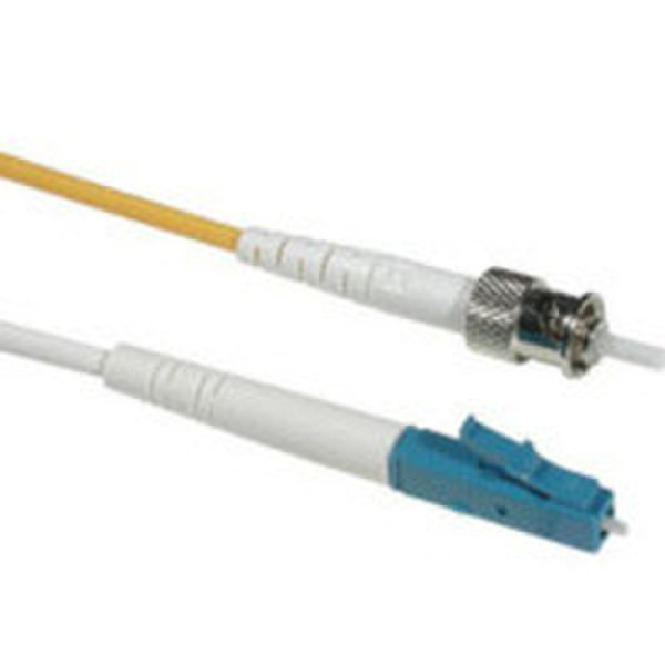 C2G 2m LC/ST Simplex 9/125 Single-Mode Fiber Patch Cable - Yellow 2m LC ST Gelb Glasfaserkabel