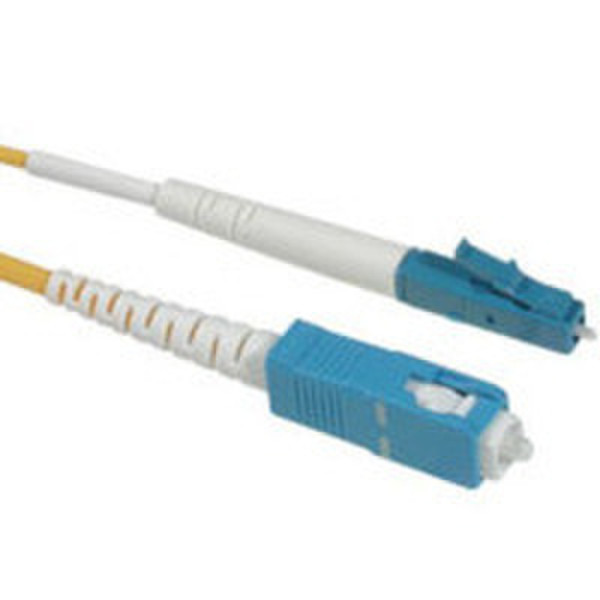 C2G 2m LC/SC Simplex 9/125 Single-Mode Fiber Patch Cable - Yellow 2м LC SC Желтый оптиковолоконный кабель