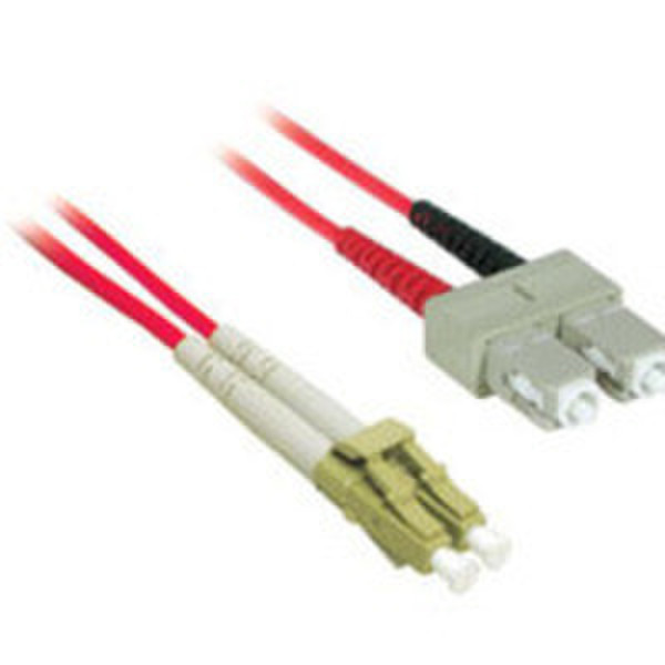 C2G 2m LC/SC Duplex 62.5/125 Multimode Fiber Patch Cable 2м Красный оптиковолоконный кабель
