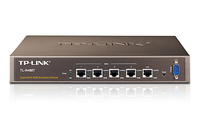 TP-LINK 4-WAN-/1-LAN-Port-Router für kleine und mittlere Unternehmen sowie Internetcafés