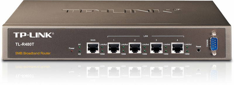 TP-LINK TL-R480T Eingebauter Ethernet-Anschluss Schwarz Kabelrouter