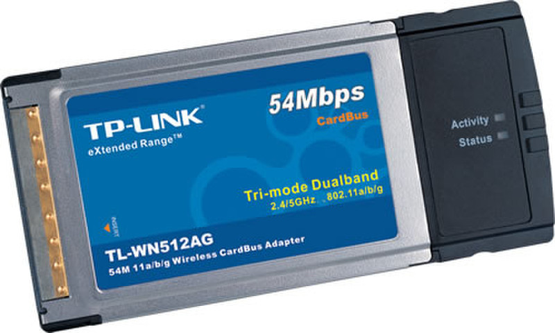 TP-LINK 54Mbps 802.11a/b/g Wireless CardBus Adapter 54Мбит/с сетевая карта