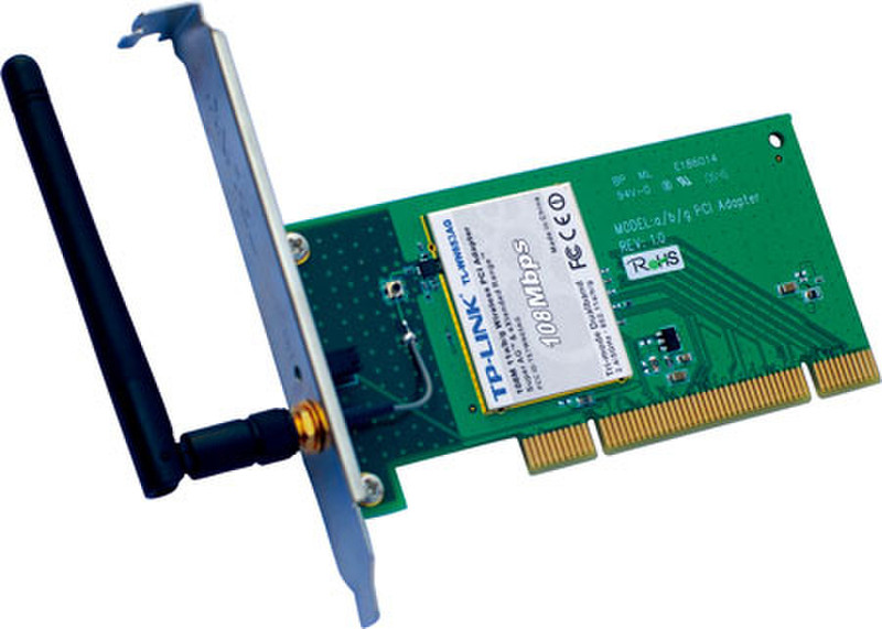 TP-LINK 108Mbps 802.11a/b/g Wireless PCI Adapter Eingebaut 108Mbit/s Netzwerkkarte