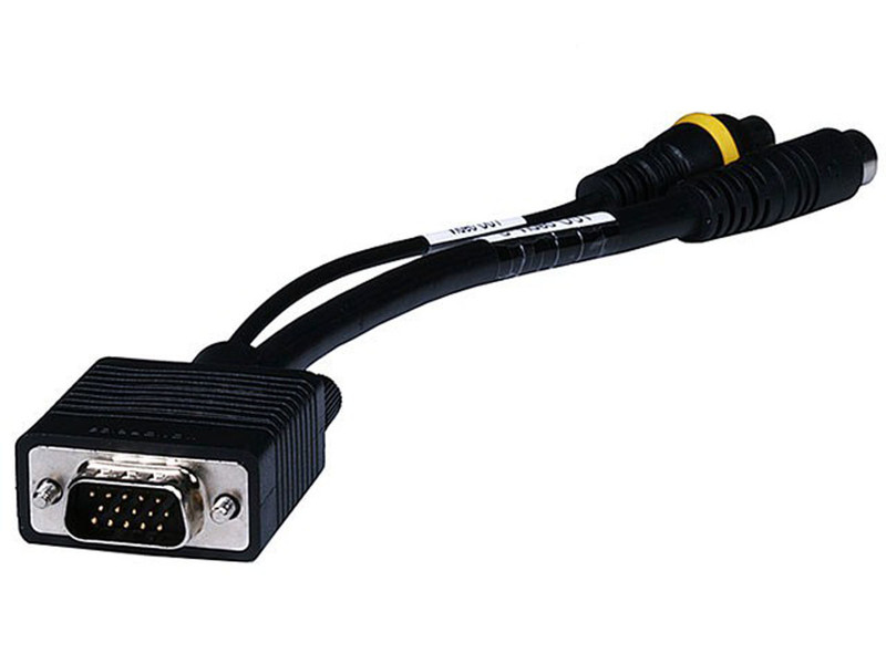 Monoprice 102509 VGA (D-Sub) RCA + S-Video Черный адаптер для видео кабеля