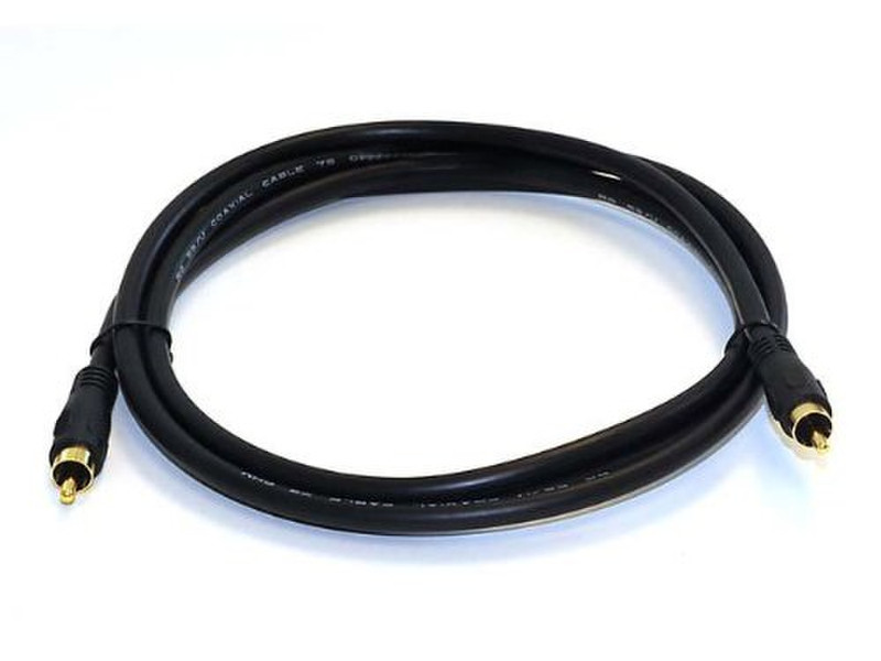 Monoprice 100619 1.8m RCA RCA Black coaxial cable