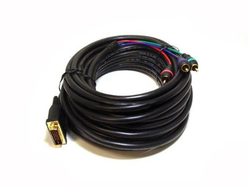 Monoprice 102706 15m DVI-I 3 x RCA Black