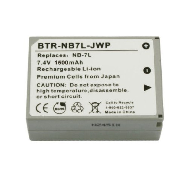 Kinamax BTR-NB7L-J Lithium-Ion 1500mAh 7.4V Wiederaufladbare Batterie