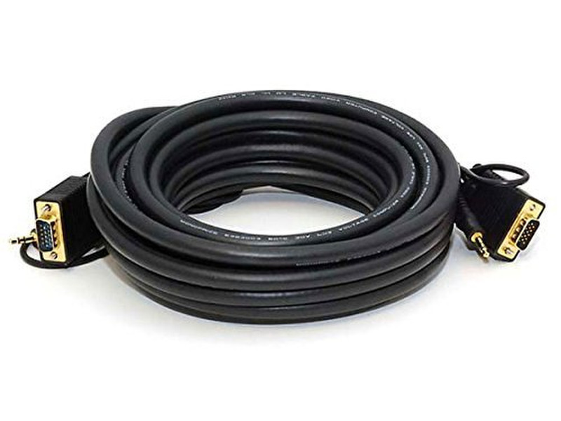 Monoprice 100559 7m VGA (D-Sub) VGA (D-Sub) + 3.5mm Schwarz VGA-Kabel