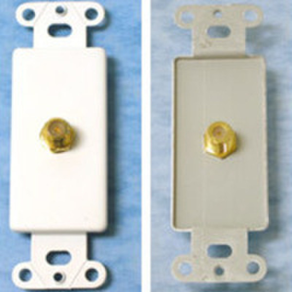 C2G Decorative Single F-Type Coax Wall Plate Insert