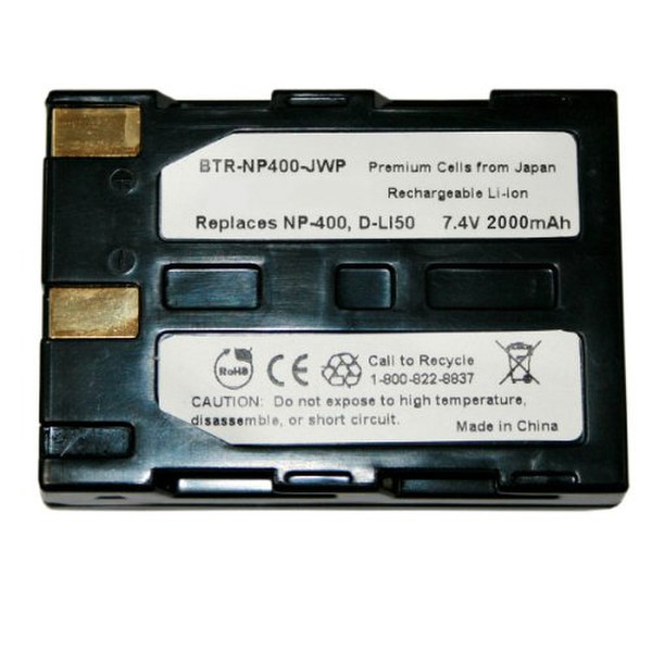 Kinamax BTR-NP400-J Lithium-Ion 2000mAh 7.4V rechargeable battery