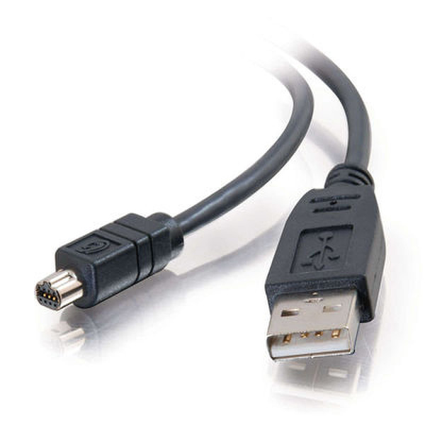 C2G 2m Ultima USB Cable for Nikon Coolpix Cameras 2m Black camera cable