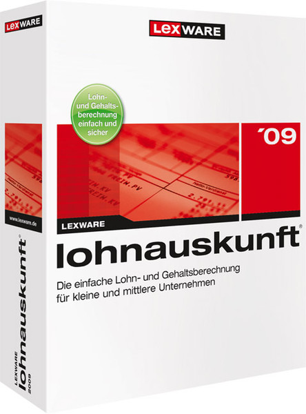 Lexware Lohnauskunft Netzwerkversion 2009