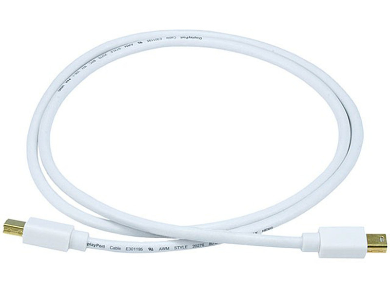 Monoprice 3ft 32AWG Mini DisplayPort Cable - White