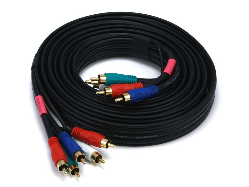 Monoprice 105356 компонентный (YPbPr) видео кабель
