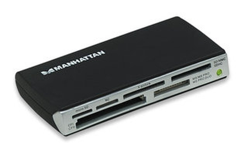 Manhattan Multi-Card Reader/Writer USB 2.0 Черный устройство для чтения карт флэш-памяти