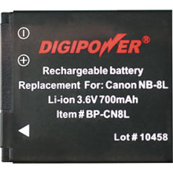 Digipower BP-CN8L Литий-ионная 700мА·ч 3.6В аккумуляторная батарея