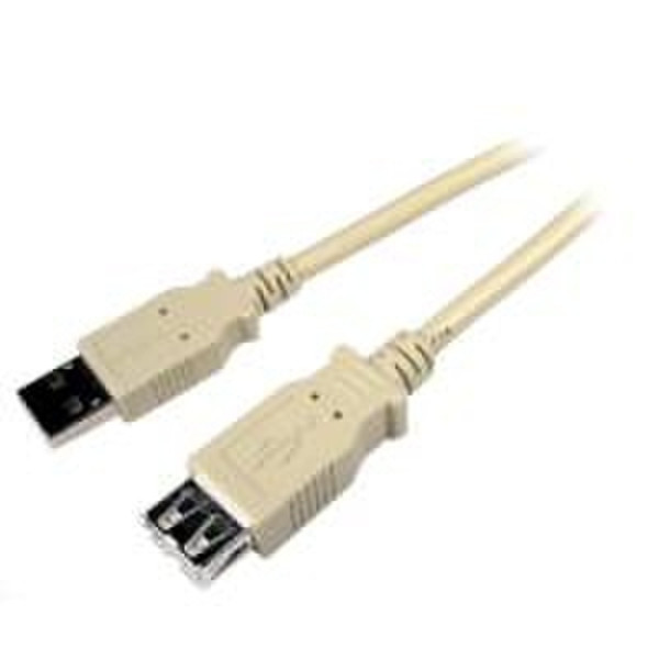 Cables Unlimited USB 2.0 A M/F 15 ft 5м USB A USB A Бежевый кабель USB
