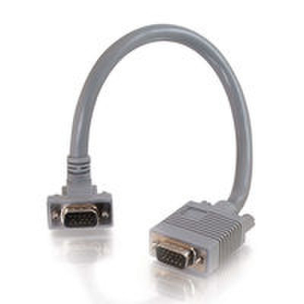 C2G 1ft Premium Shielded HD15 M/M SXGA Monitor Cable 0.3m VGA (D-Sub) VGA (D-Sub) Grey VGA cable