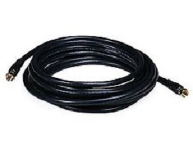 Monoprice 103033 7.6m F-Pin F-Pin Black coaxial cable
