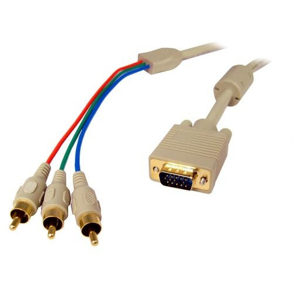 Cables Unlimited 1 x HD-15 M - 3 x RCA 1.8м VGA (D-Sub) RCA