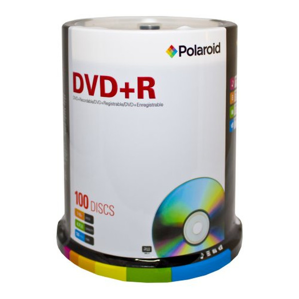 Polaroid DVD+R 4.7GB 16x 100pk 4.7GB DVD+R 100Stück(e)