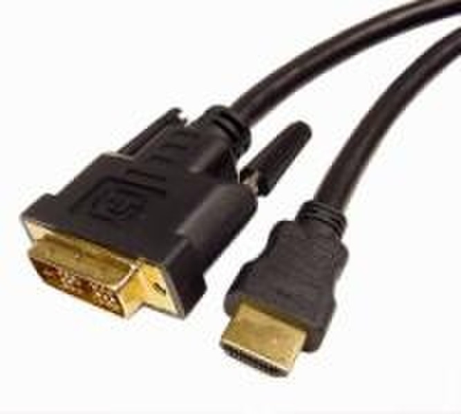 Cables Unlimited HDMI / DVI D Single Link M/M 3 Ft 0.9m HDMI DVI-D Schwarz