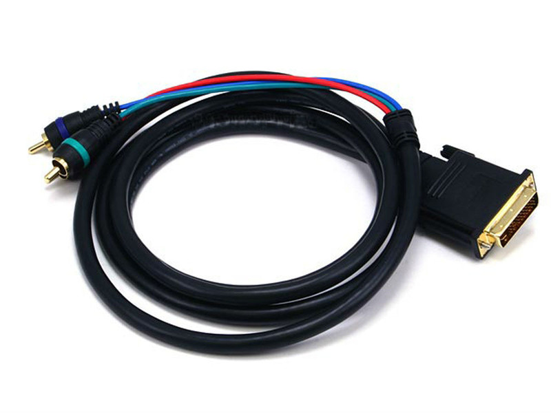 Monoprice 102860 3.5м 3 x RCA (YPbPr) M1-D (P&D) Черный адаптер для видео кабеля