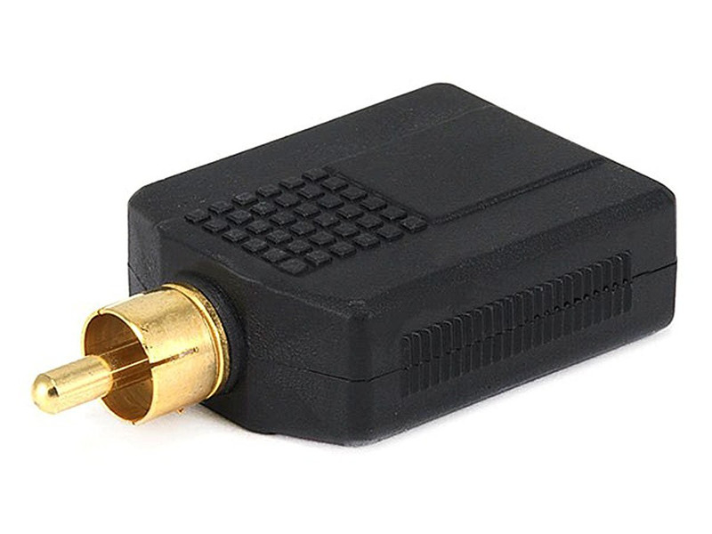 Monoprice 107212 RCA 2x 6.35mm Schwarz Kabelschnittstellen-/adapter