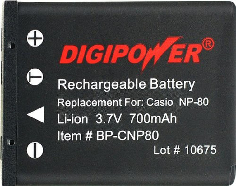 Digipower BP-CNP80 Lithium-Ion 700mAh 3.7V Wiederaufladbare Batterie