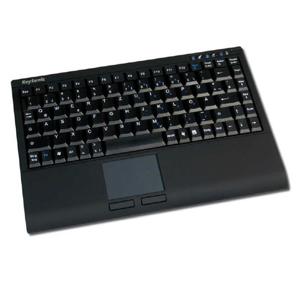 KeySonic ACK-540 RF+ Беспроводной RF QWERTZ Черный клавиатура